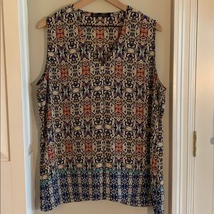 V-Neck Sleeveless Blouse